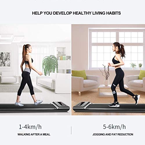 Relaxbx Cintas de Correr Planas máquina de Caminar en casa Mudo Trotar Deportes Fitness Equipo de Entrenador portátil Ejercicio