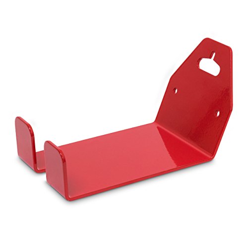 Relaxdays - Soporte de Bicicleta para la Pared, Metal, 16 x 10 x 16 cm, 0.6 Kg, Color Rojo