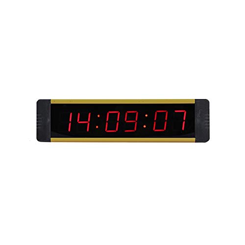 Reloj Digital de Pared y Mesa Led LED Intervalo Temporizador Cuenta Temporizador de entrenamiento Gimnasio Boxeo Cronómetro Led Reloj de pared for Fitness Digital Led temporizador de cuenta atrás Cron