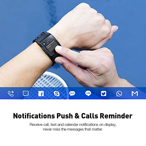 Reloj Inteligente Rastreador de Ejercicios, GPS Reloj Deportivo ECG/Fatiga/Dormir/Monitor de Ritmo Cardíaco IP68 Smart Watch, Notificaciones de Mensajes Pantalla Táctil Reloj para Android iOS