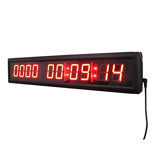 Relojes de pared clásicos de moda para el hogar Reloj de pared Reloj digital elegante LED Cuenta atrás LED Digital Temporizador de Intervalo de Entrenamiento temporizador de cuenta atrás Gimnasio cron