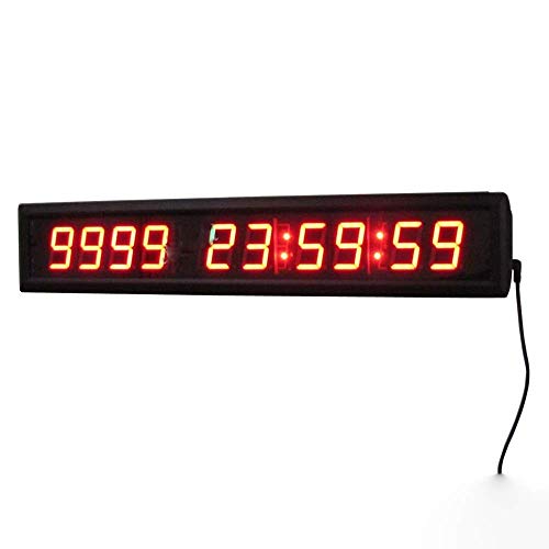 Relojes de pared clásicos de moda para el hogar Reloj de pared Reloj digital elegante LED Cuenta atrás LED Digital Temporizador de Intervalo de Entrenamiento temporizador de cuenta atrás Gimnasio cron