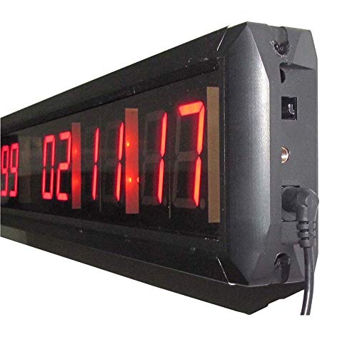 Relojes de pared clásicos de moda para el hogar Reloj de pared Reloj digital elegante LED Cuenta atrás LED Digital Temporizador de Intervalo de Entrenamiento temporizador de cuenta atrás Gimnasio cron