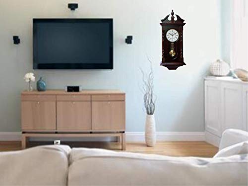 Relojes de pared: Reloj de pared del abuelo con carillón, de madera. Reloj de péndulo tradicional de madera. Ideal como regalo de cumpleaños o de inauguración de la casa. De Vmarketingsite - El reloj de pared suena cada hora con la melodía Westminster.