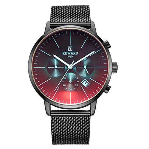 Relojes para Hombres Nuevo Relojde Cristal Brillante de Color de Moda Relojde cronógrafo de Marca Hombres Relojdeportivo de Acero Inoxidable Relojpara Hombres