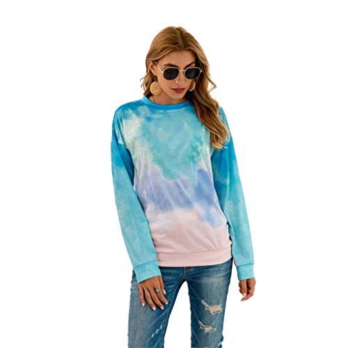 ReooLy Suéter, Jersey de Punto de Gran tamaño para Mujer con Hombros Descubiertos y suéter Suelto(Azul，M)