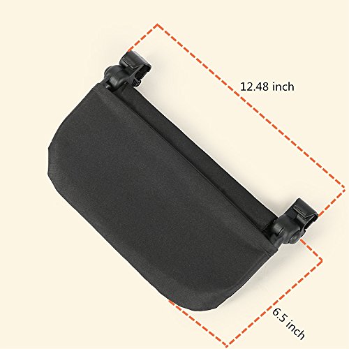 Reposapiés para carrito de bebé, extensión para piernas, accesorio para cochecito de bebé, tabla plegable y ligera de 6.5 pulgadas, de color negro