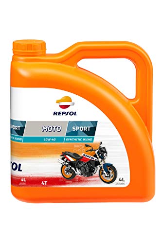 Repsol RP180N54 Moto Sport 4T 10W-40 Aceite de Motor, Multicolor, 4 L