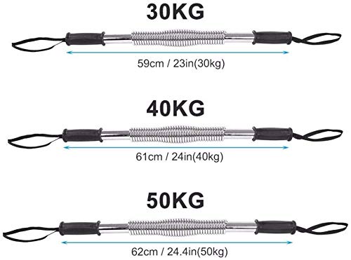 Resorte Brazo Resistencia Mano Pinza Brazo Power Blaster Equipo de Gimnasia Expansor de Gimnasio Antebrazo Power Twister 30 kg / 40 kg / 50 kg