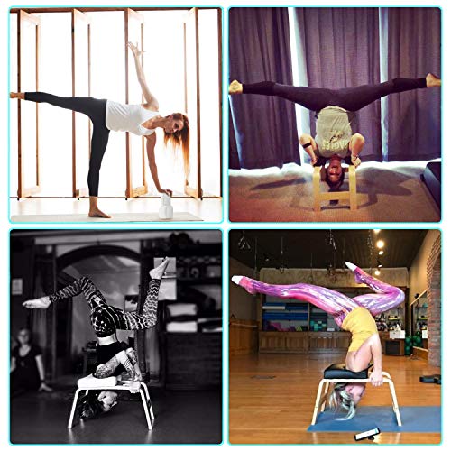 Restrial Life Yoga Headstand Bench- Silla de Yoga de pie para la Familia, el Gimnasio - Almohadillas de Madera y PU - Alivie la Fatiga y desarrolle el Cuerpo