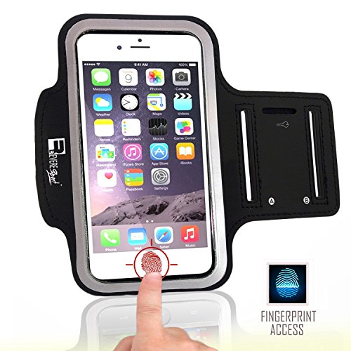 RevereSport Brazalete compatible iPhone 7 / 8 Plus. Armband Deportivo para Teléfono Móvil de Correr, Fitness, Entrenamientos de Gimnasia y Deportes al Aire Libre