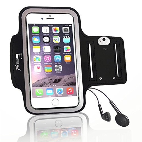 RevereSport Brazalete compatible iPhone 7 / 8 Plus. Armband Deportivo para Teléfono Móvil de Correr, Fitness, Entrenamientos de Gimnasia y Deportes al Aire Libre