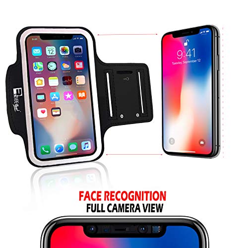 RevereSport Brazalete Deportivo iPhone 11. Antideslizante contra Sudor Armband para Correr, Fitness. Gimnasio, Ciclismo. Teléfono Funda de Ejercicio