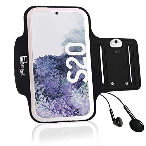 RevereSport Brazalete Deportivo Samsung Galaxy S20 Ultra. Antideslizante contra Sudor Armband para Correr, Fitness. Gimnasio, Ciclismo. Teléfono Funda de Ejercicio