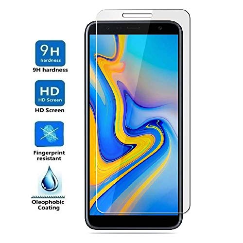 REY Protector de Pantalla para Samsung Galaxy J4 Plus 2018 - J6 Plus 2018 - J4 Core, Cristal Vidrio Templado Premium