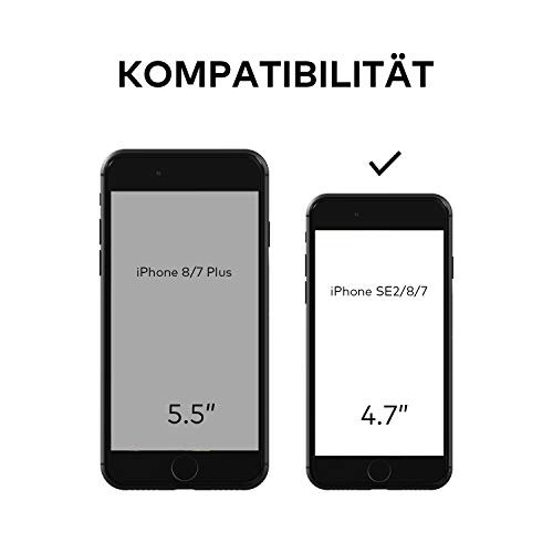 RhinoShield Funda Modular Compatible con [iPhone SE2 / SE (2020) / 8/7] | Mod NX - Carcasa Personalizable Protectora Resistente a Impactos - Bumper Lavanda con Placa Trasera Transparente