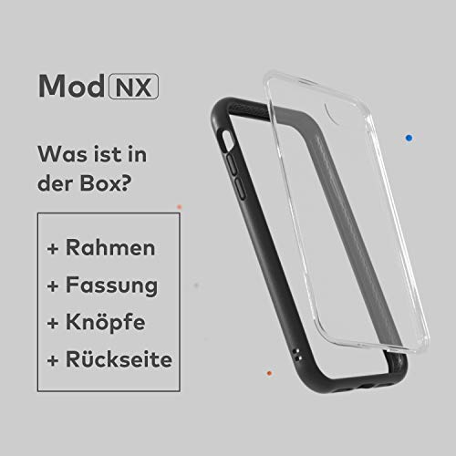 RhinoShield Funda Modular Compatible con [iPhone SE2 / SE (2020) / 8/7] | Mod NX - Carcasa Personalizable Protectora Resistente a Impactos - Bumper Lavanda con Placa Trasera Transparente