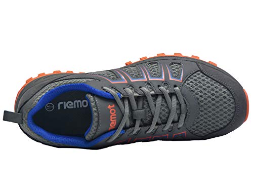 riemot Zapatillas Deportivas para Hombre, Zapatos de Trail Running, Trekking, Senderismo, Montaña, Transpirables Sneakers Deportivas Casual Zapatos para Correr Orange-09