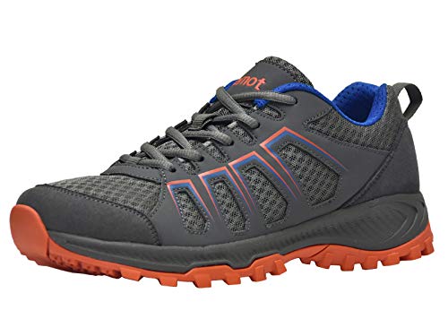 riemot Zapatillas Deportivas para Hombre, Zapatos de Trail Running, Trekking, Senderismo, Montaña, Transpirables Sneakers Deportivas Casual Zapatos para Correr Orange-09