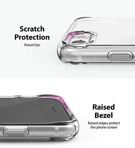 Ringke Fusion Diseñado para Funda Apple iPhone SE 2020, Carcasa iPhone 8 (4.7") Protección Resistente Impactos TPU + PC Funda para iPhone SE 2020, iPhone 8 - Clear
