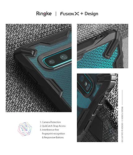 Ringke Fusion X Diseño DDP Compatible con Funda Galaxy S10e Semi-Opaco PC Parte Posterior con TPU Bumper Elegante Proteccion Cover para Galaxy S10e (2019) - Camo Black