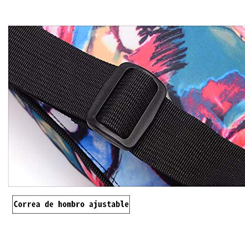 Riñonera Pintada Pintada Tendencia de Moda Bolso de Pecho Multifuncional Bolso de   Cintura Deportivo al Aire Libre 36 * 13 púrpura