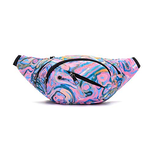 Riñonera Pintada Pintada Tendencia de Moda Bolso de Pecho Multifuncional Bolso de   Cintura Deportivo al Aire Libre 36 * 13 púrpura