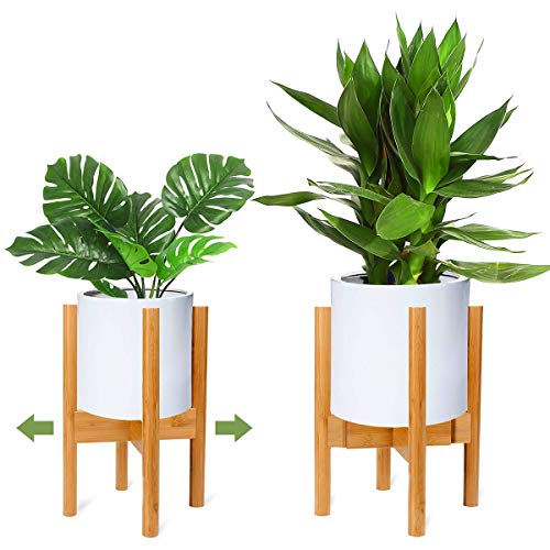 RIOGOO Soporte para plantas, soporte de plantas expandible retro Soporte para exhibición de macetas para flores Estante en maceta para interiores y exteriores jardinera de hasta 12 pulgadas(1 paquete)