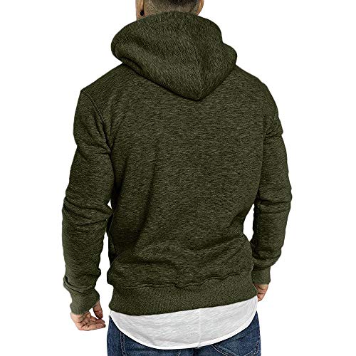 riou ¡Oferta Sudaderas con Capucha para Hombre Cosy Chaqueta Deportiva Sudadera con Cremallera Completa Ecosmart Hoodie Casual Jerséis Top Blouse ¡Caliente!