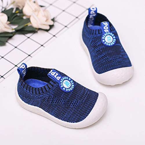 Riou Zapatillas Deportivas Unisex para niños y niñas Casuales Antideslizante Zapatillas Tejido Hueco Transpirable Calzado Deportivo Calcetines Zapatos Ligeras