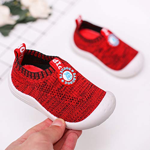 Riou Zapatillas Deportivas Unisex para niños y niñas Casuales Antideslizante Zapatillas Tejido Hueco Transpirable Calzado Deportivo Calcetines Zapatos Ligeras