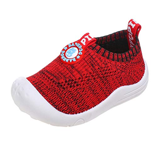 Riou Zapatillas Deportivas Unisex para niños y niñas Casuales Antideslizante Zapatillas Tejido Hueco Transpirable Calzado Deportivo Calcetines Zapatos Ligeras