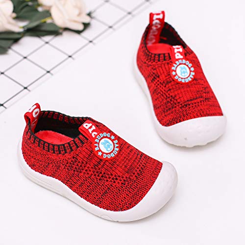 Riou Zapatillas Deportivas Unisex para niños y niñas Casuales Antideslizante Zapatillas Tejido Hueco Transpirable Calzado Deportivo Calcetines Zapatos Ligeras