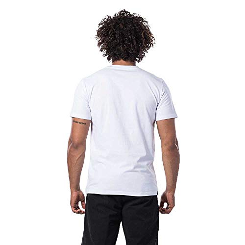 Rip Curl Neon - Camiseta de manga corta, color blanco Blanco blanco óptico XL