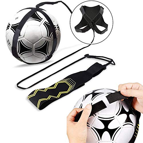 Ritte Fútbol Trainer, Equipo De Entrenamiento De Fútbol Manos Libres Práctica con Cinturón Cuerda Elástica Trainer Banda Elástica para Entrenamiento De Fútbol Entrenamiento De Habilidades