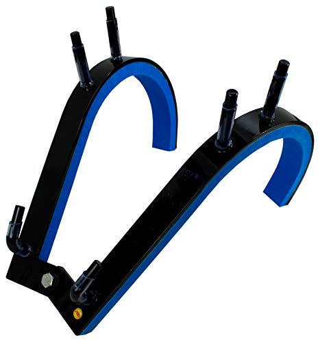 Robert Baraban Zercher Harness Large, Front Squat Harness Front Squat Front Kniebeugen Trainingsgerät para Strongman, Powerlifter, Bodybuilder, negro y azul