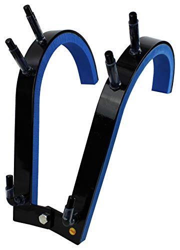 Robert Baraban Zercher Harness Large, Front Squat Harness Front Squat Front Kniebeugen Trainingsgerät para Strongman, Powerlifter, Bodybuilder, negro y azul