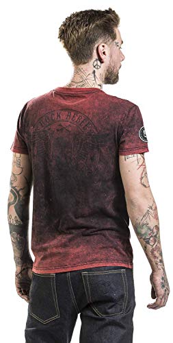 Rock Rebel by EMP Back For More Hombre Camiseta Rojo S, 100% algodón, Patches Regular