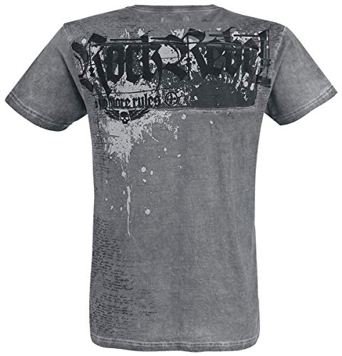 Rock Rebel by EMP Heavy Soul Hombre Camiseta Gris L, 100% algodón, [Effekte/Besonderheiten] + Regular