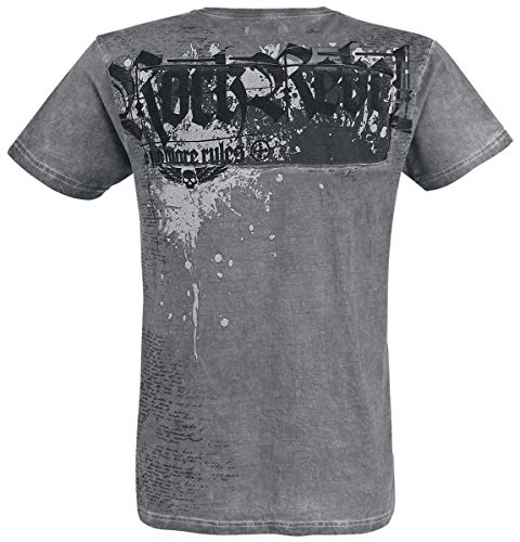 Rock Rebel by EMP Heavy Soul Hombre Camiseta Gris L, 100% algodón, [Effekte/Besonderheiten] + Regular