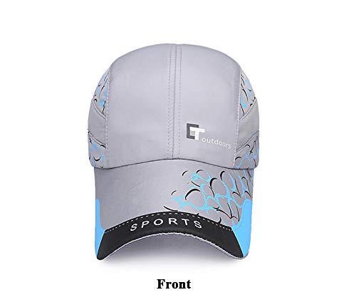 RockFox Outlet - Gorra Deportiva Ligera de Secado rápido para Exteriores, protección Solar, Gorra de béisbol, Tenis, Golf, Senderismo, Caza, Camping, Pesca, Playa, Viajes, Gris