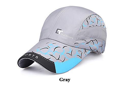 RockFox Outlet - Gorra Deportiva Ligera de Secado rápido para Exteriores, protección Solar, Gorra de béisbol, Tenis, Golf, Senderismo, Caza, Camping, Pesca, Playa, Viajes, Gris