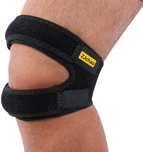 Rodillera ajustable deportiva para correr y caminar,elástico, transpirable y antibacteriano, negro 1 pieza