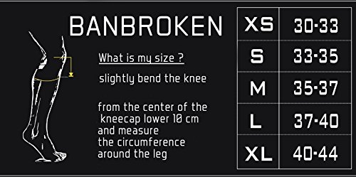Rodilleras CAMO 2.0 BB BANBROKEN (2 unds) - 5mm Knee Sleeves - Halterofilia, Deporte Funcional, Crossfit, Levantamiento de Pesas, Running y Otros Deportes. 1 PAR - Unisex. (L)