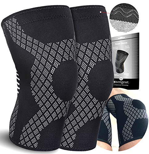 Rodilleras para Hombre y Mujer (1 Par) - Menisco y Ligamento - Crossfit - Deportiva con la Mejor Compresión de Rótula para Artritis, Correr, Crossfit, Levantamiento de Pesas, Sentadillas (X-Large)