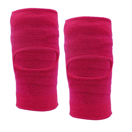 Rodilleras para niños, de Paciffico. Con protectores acolchados transpirables a prueba de golpes en la rodilla. Antideslizantes. De algodón. Para bailar o hacer deportes, [L]Rose Red