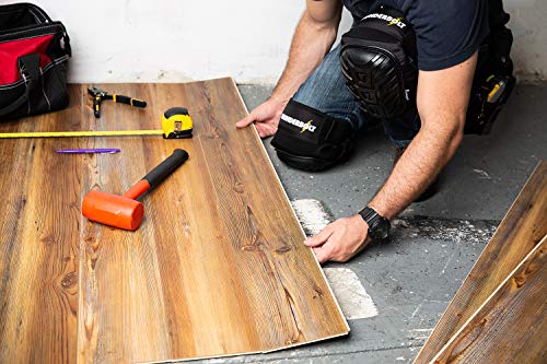 Rodilleras profesionales de Thunderbolt para trabajo, construcción, jardinería con un cómodo cojín de gel y fuertes correas antideslizantes