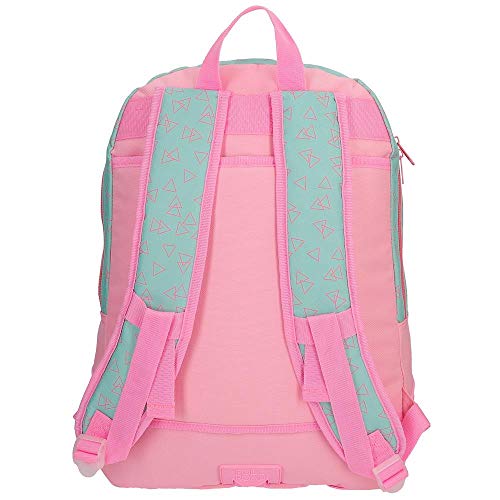 ROLL ROAD Little Things Mochila con doble compartimento, 44 cm, Rosa