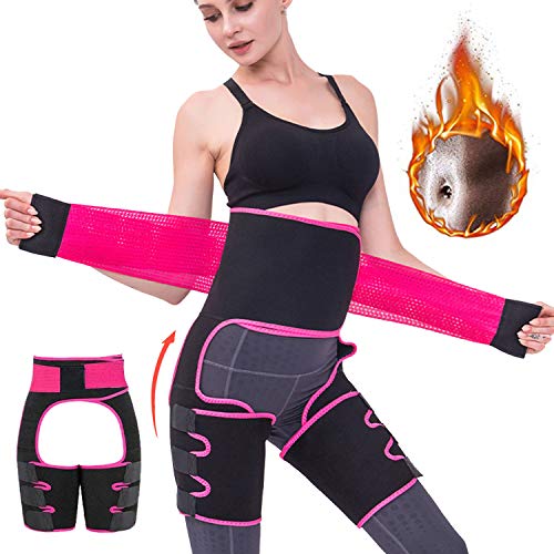 ROOTOK Faja Reductora Mujer Adelgazante,Faja Adelgazante,Faja para Gimnasio de Neopreno, Cinturón Lumbar Abdominal para Sudar y Hacer Deporte,Fitness y Proteger los lumbares (S-M)