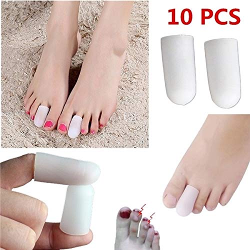 ROSENICE Protectores de dedos del pie Gel de silicona punteras para Prevenir Ampollas Callos 5 pares